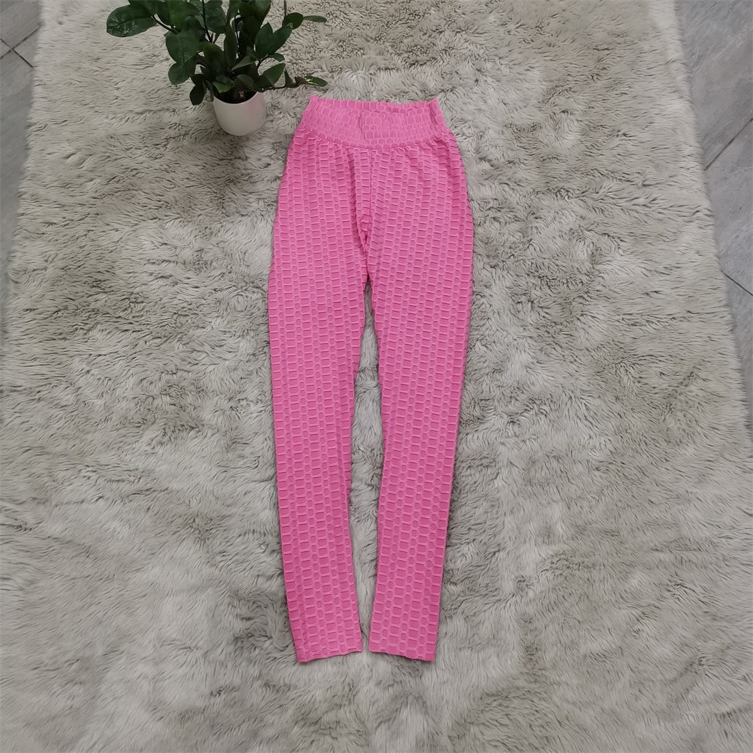 High Elastic Solid Color Personalized Mesh Casual Pants
