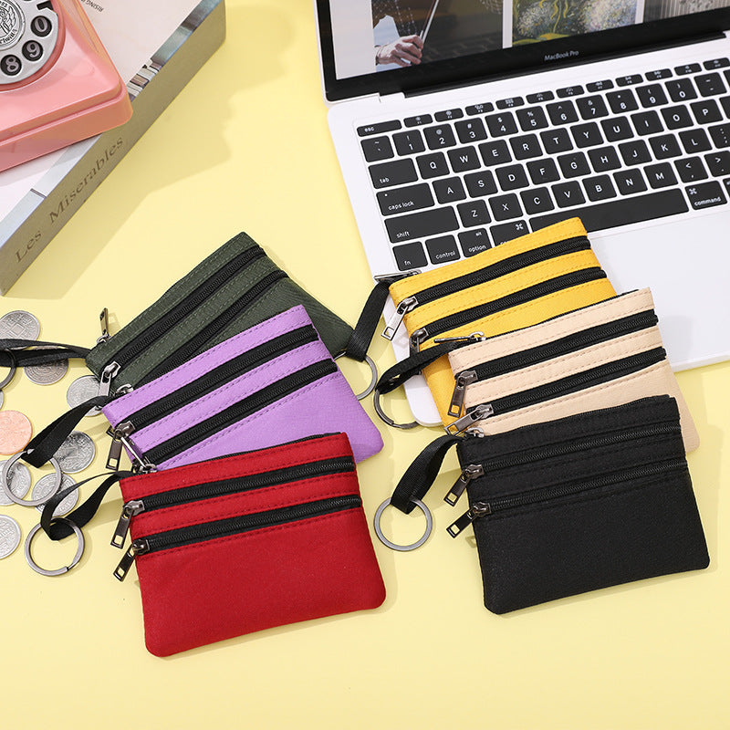 Womens Stylish Mini Canvas Coin Purse
