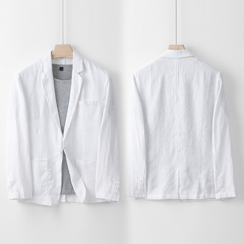 Linen Suit Men's Loose Casual Jacket