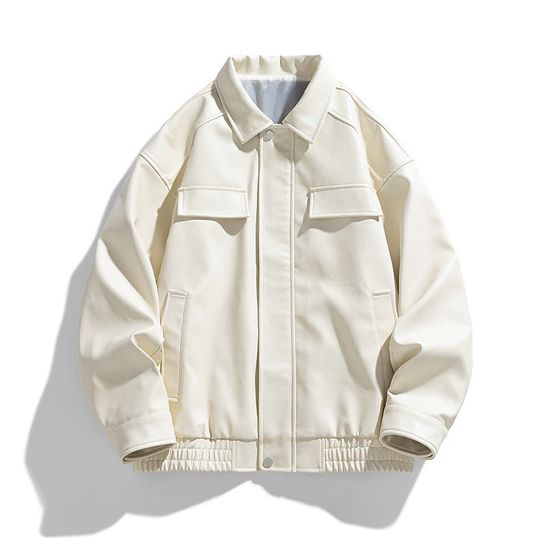 US Casual Retro PU Coat