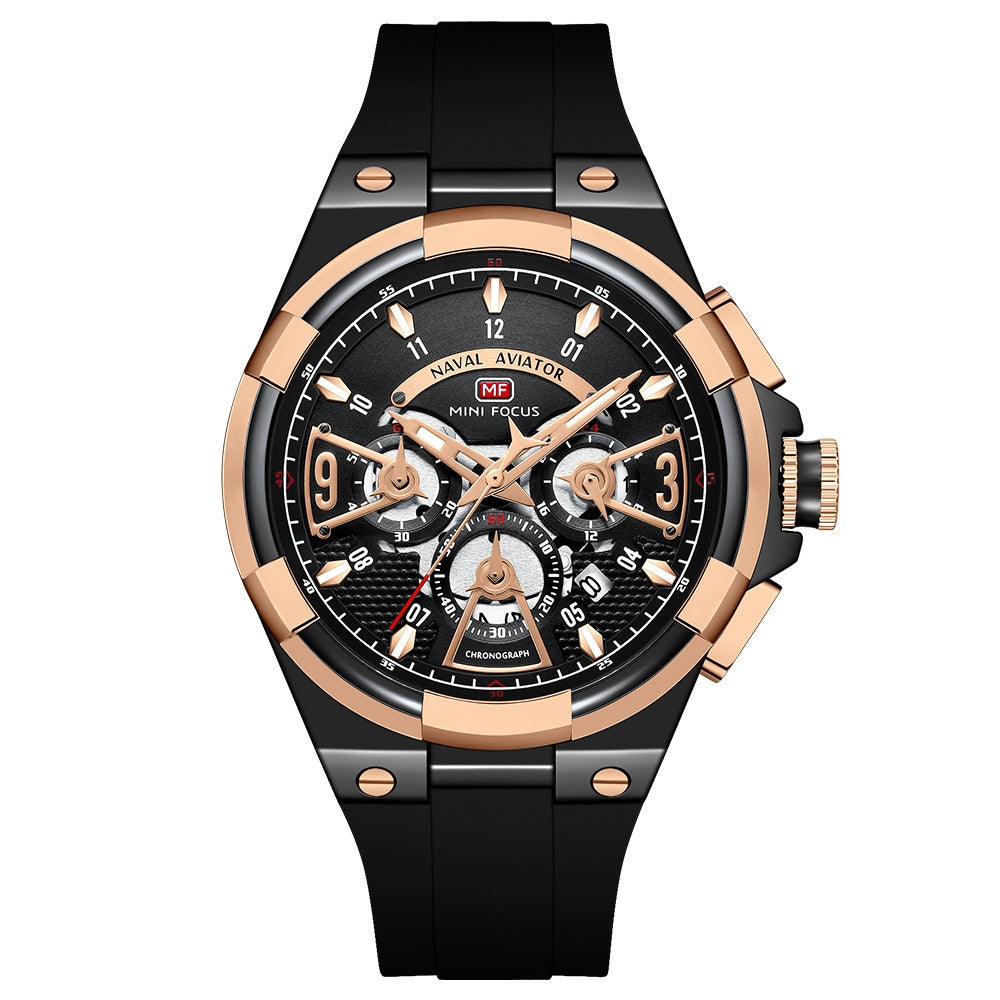 Casual Waterproof Quartz Floating Hollow Surface Watch