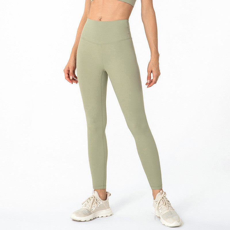 High-waisted Butt-lifting Sanded Fitness Pants