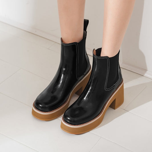 Women's High Heel Size Sleeve Short Boots
