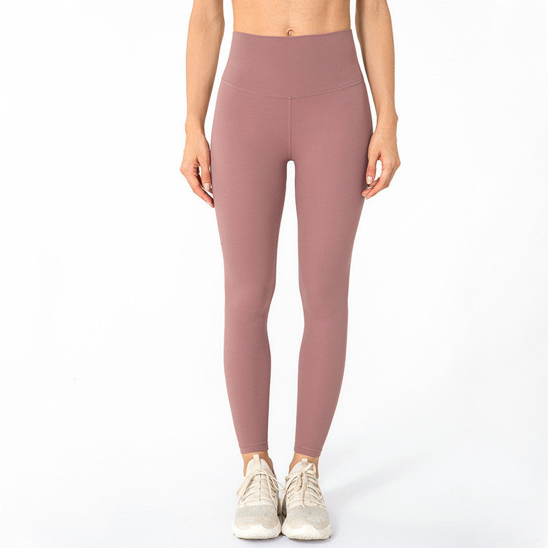 High-waisted Butt-lifting Sanded Fitness Pants