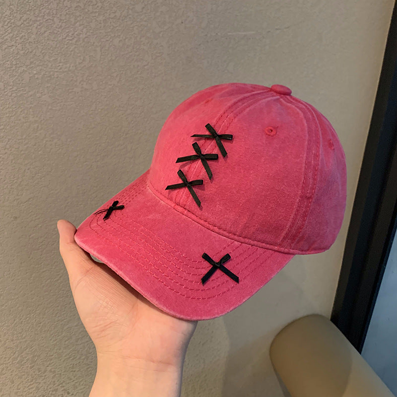 Women's Fashionable All-match Sweet Bowknot Baseball Hat