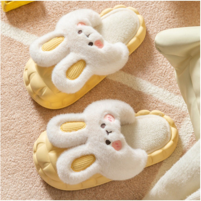 Cotton Slippers Detachable Female Home Cartoon