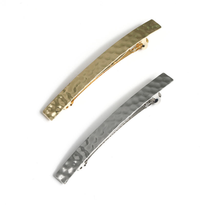 Japanese And Korean Fashion New Concave-convex Style Metal Spring Clip