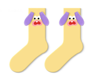 Ugly And Cute Fun Socks Mid Tube Stockings Cute