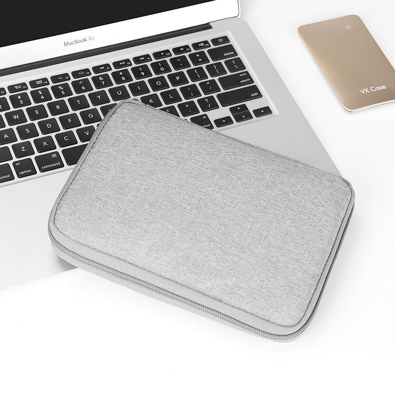Polyester Cloth Solid Color Data Cable Power Bank USB Earphone Storage Bag