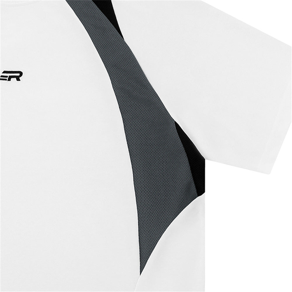 Løstsiddende casual T-shirt til mænd med syninger til sommer