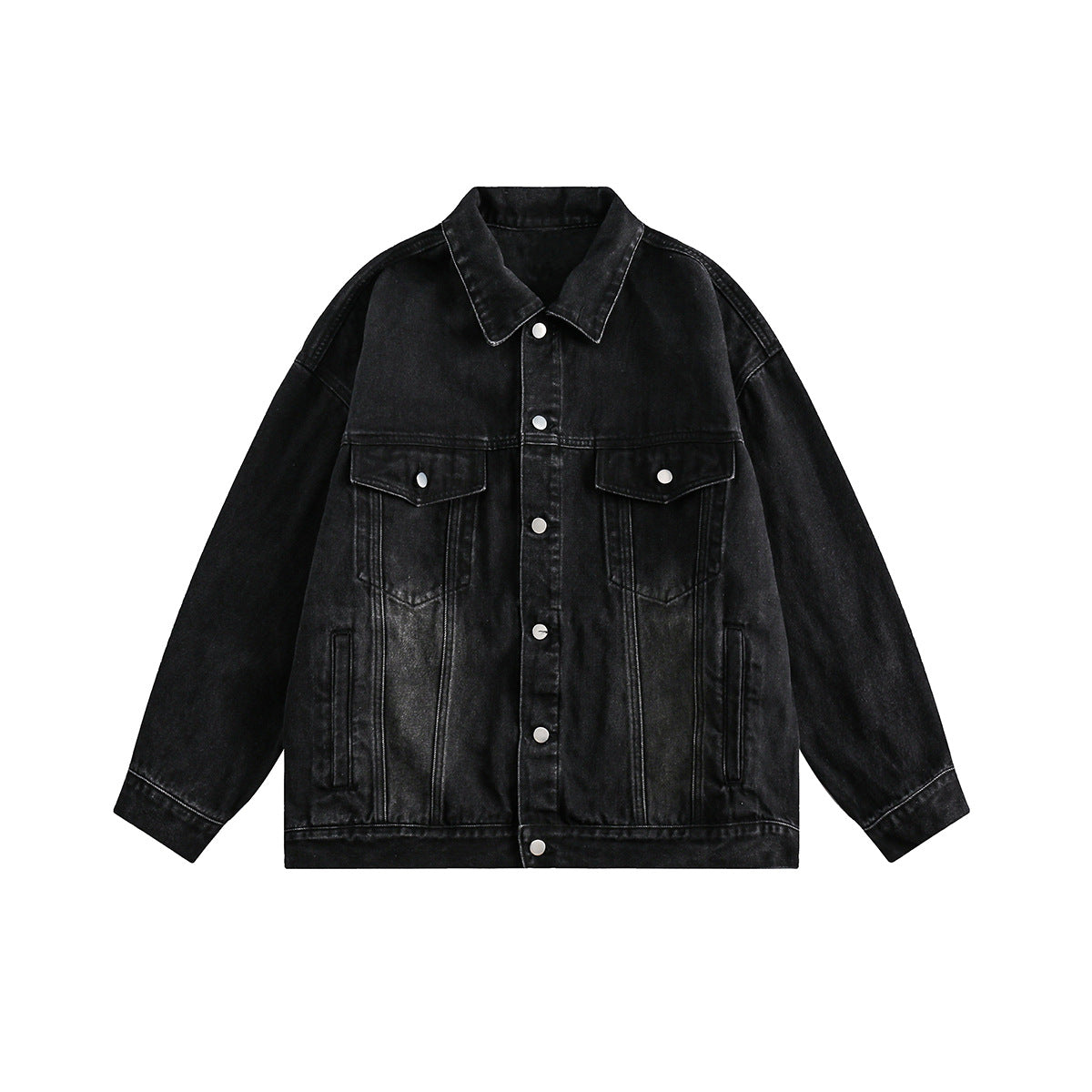 Oversize Washed-out Vintage High Street Couple Jacket