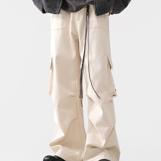 Men's And Women's Retro Wide Leg Workwear Pants