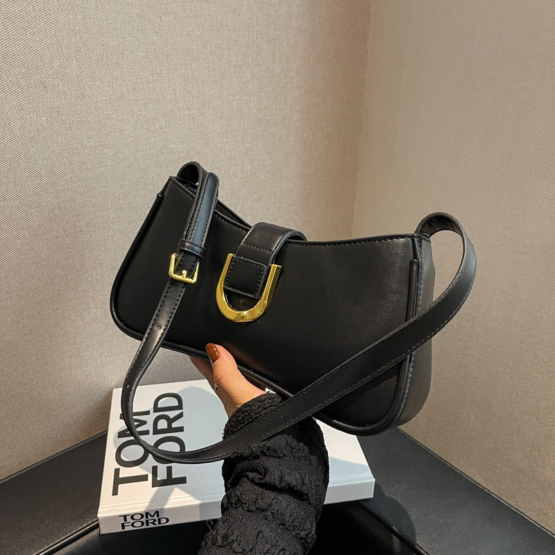 Small Bag Women's Bag Niche Design One Shoulder Underarm Bag Baguette Bag Ladies Backpack
