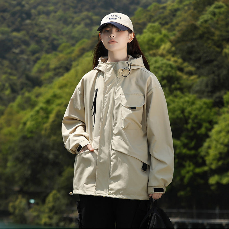 Men's Shell Jacket Cargo Jacket Coat All-match Casual Handsome