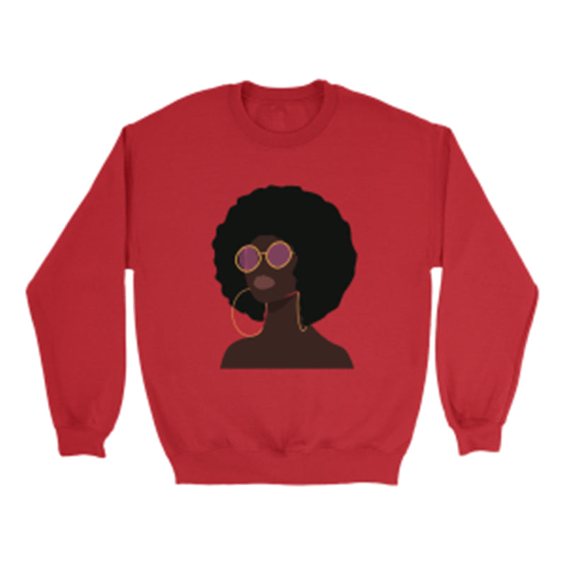 European And American Digital Printed Round Neck Sweatshirt