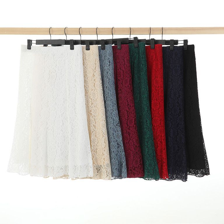 Vintage Lace Fishtail Sheath Skirt