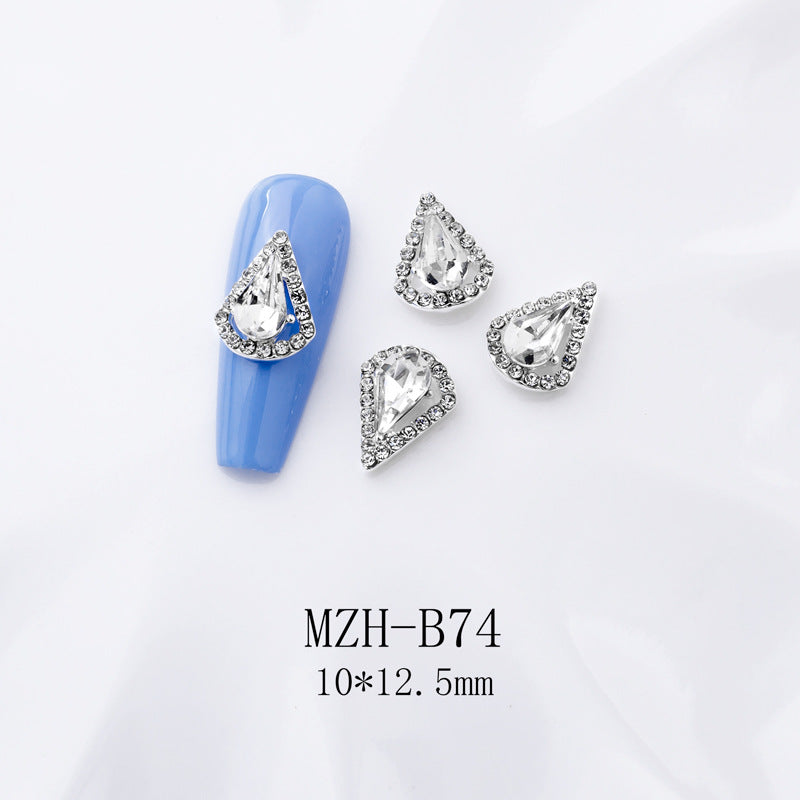 K9 Ultra-Shiny Flat-Back Rhinestones In White For Nail Art Decorations