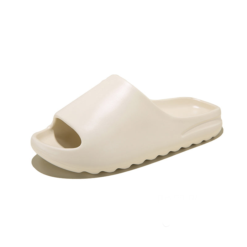 Women's Thick Sole Heightened Solid Color Slippers