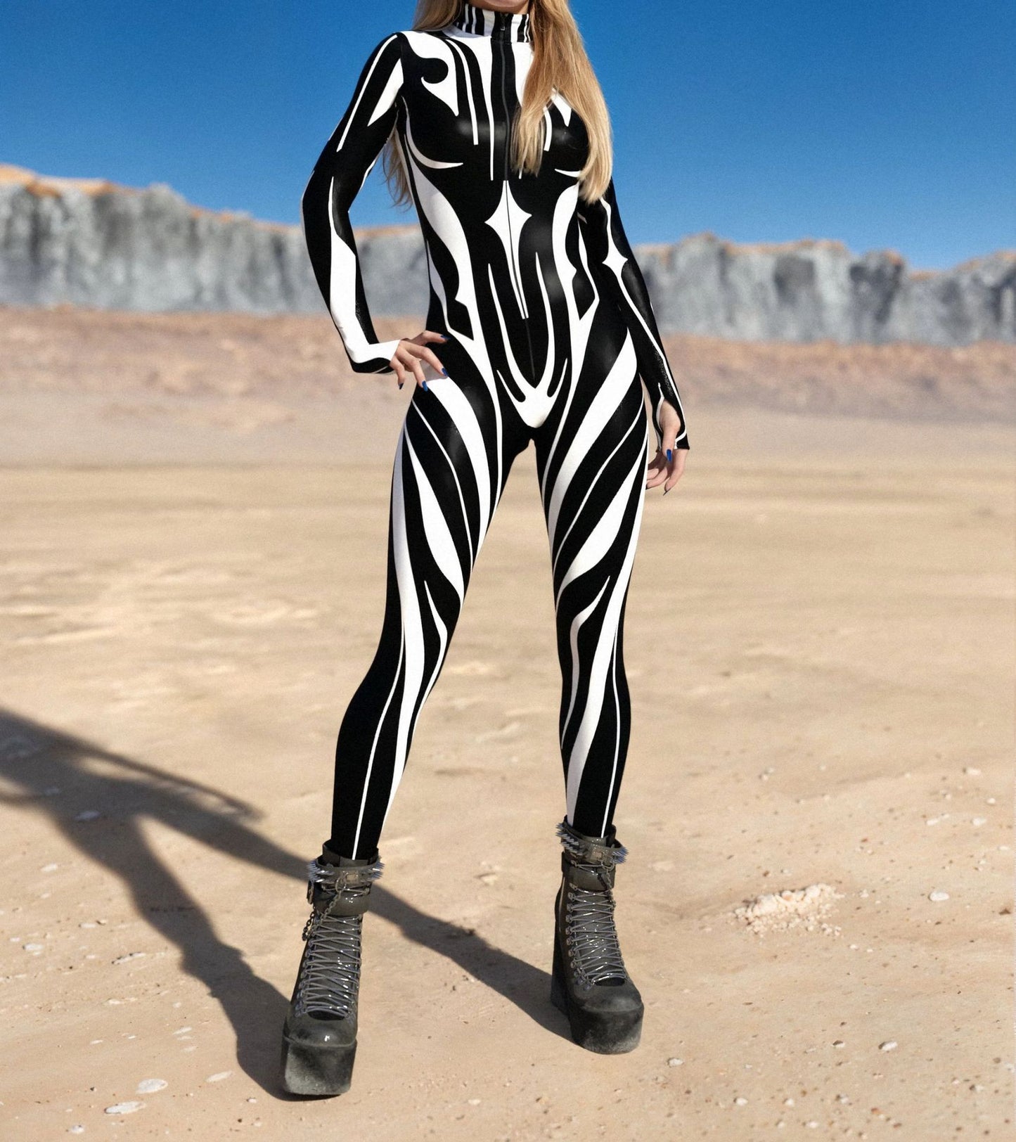 Halloween Tights 3D Digital Printing One-piece Play Costume