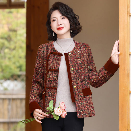 Mom's Short Coat Middle-aged And Elderly Autumn Clothes