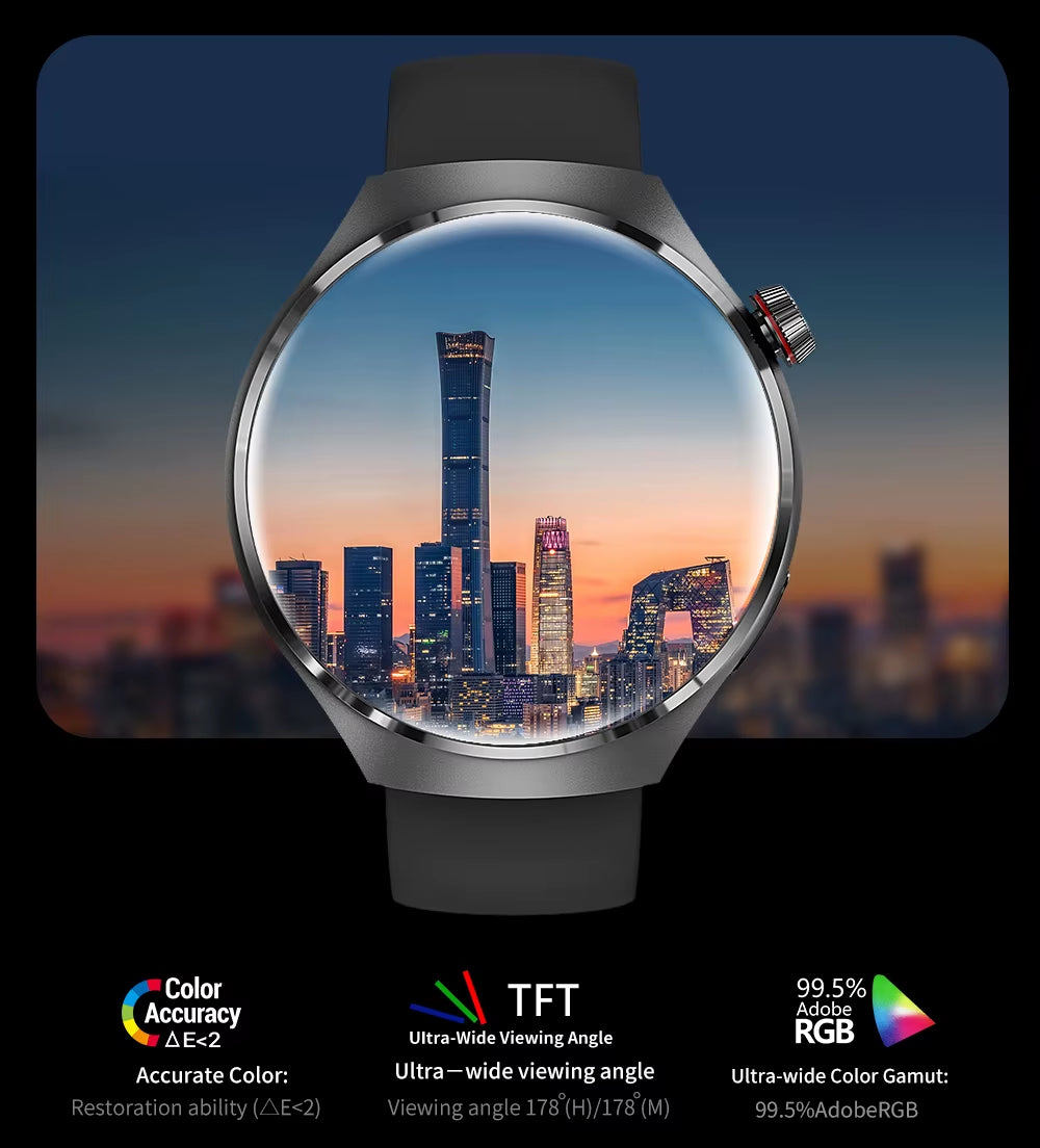 Smart Watch Gt4Pro Step Counting Distance Tracking Wireless Call Smart Watch Sleep Monitoring Full Touch Sports Smart Watch Male