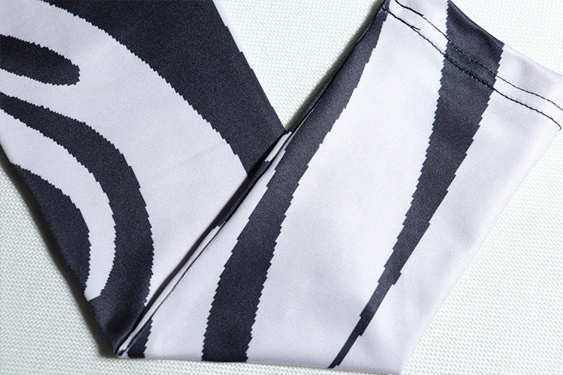 Zebra Fashion Print Umbilical Top
