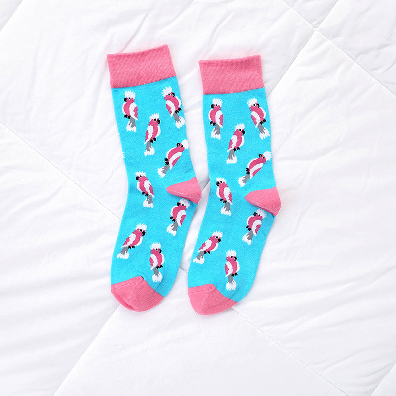 Men And Women Socks Cartoon Animals  Adult