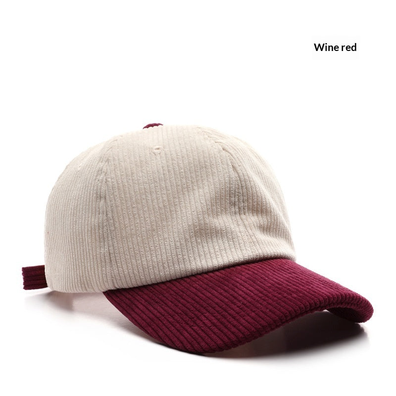 Women's Outdoor Solid Color Patchwork Baseball Cap