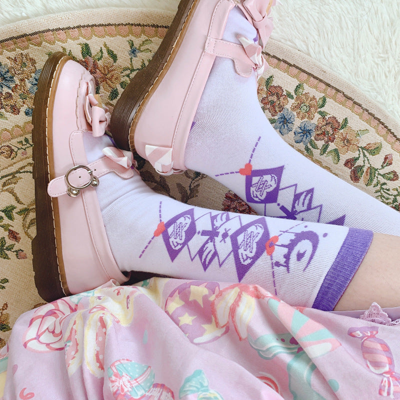 Hip-hop Street E-sports Girl Jk Uniform Calf Cotton Socks