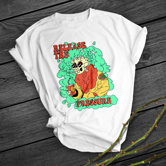 Simple And Creative Printing Short Sleeve