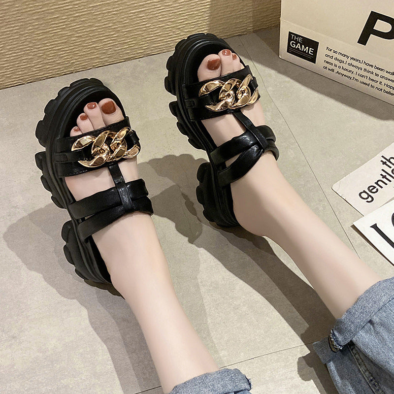 Fairy Style Fashion Outing Platform Sandals Platform