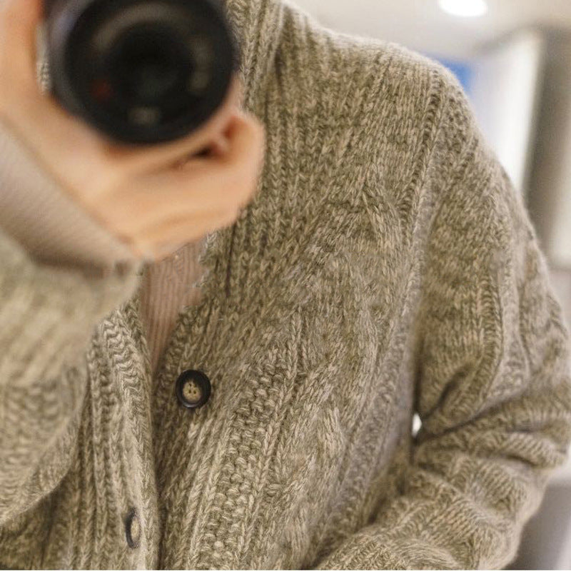 Women's Thick Needle Pure Wool Sweater