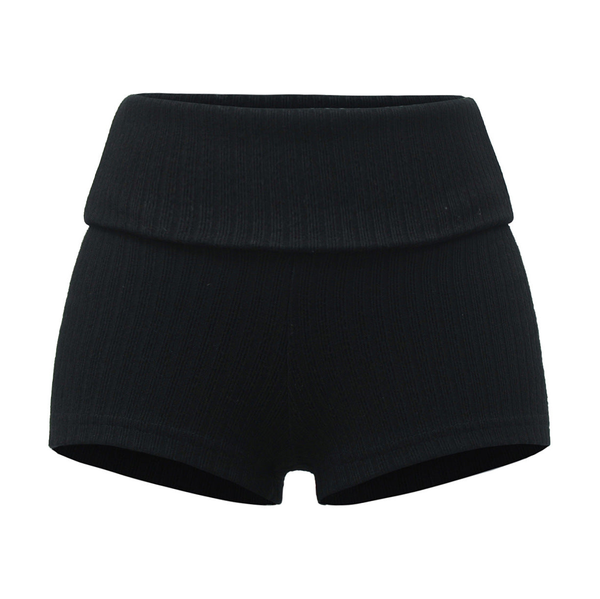 Sweet And Versatile Knitted Waistband Shorts