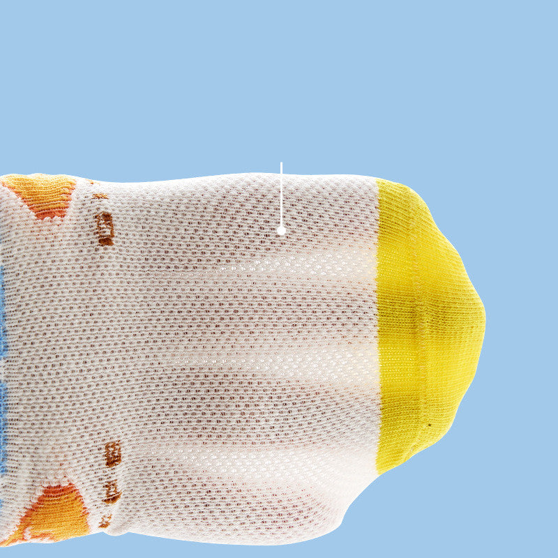 Children's Cotton Socks Mesh Cartoon Giraffe Light And Breathable