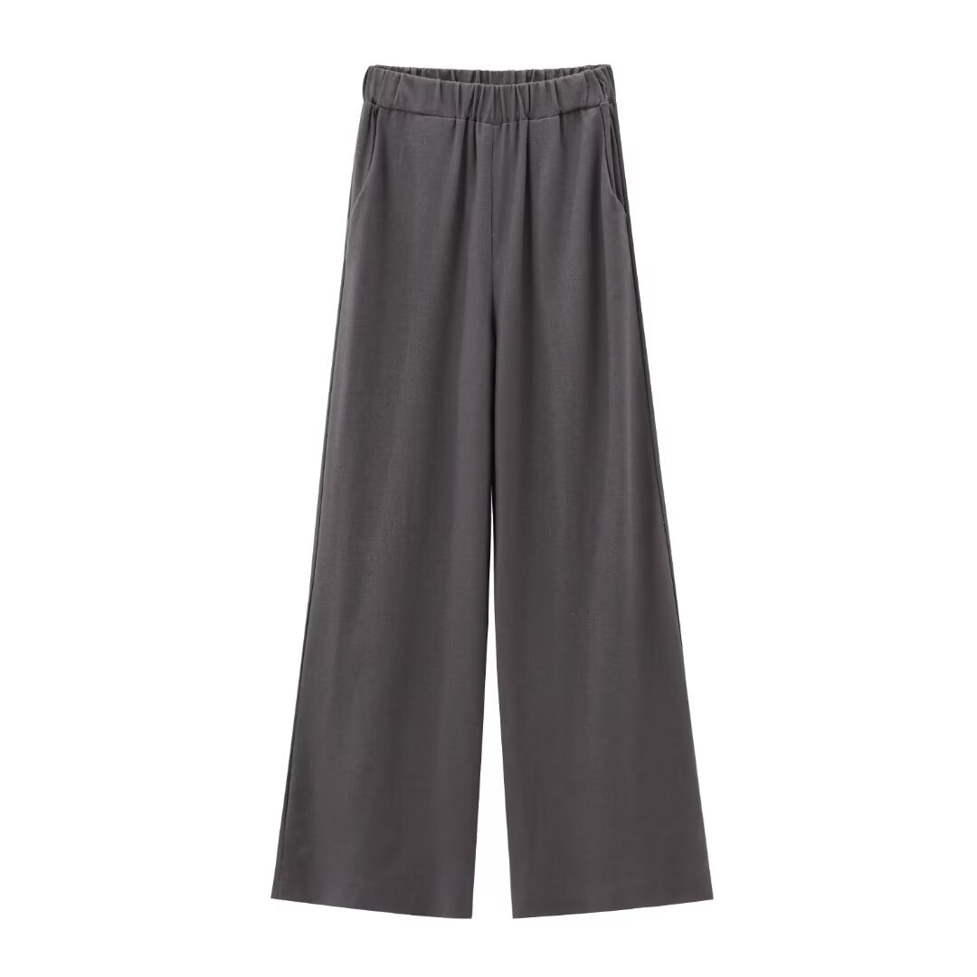 Classic Style Cotton And Linen Halterneck Vest Suit Women's Summer High-grade Trousers