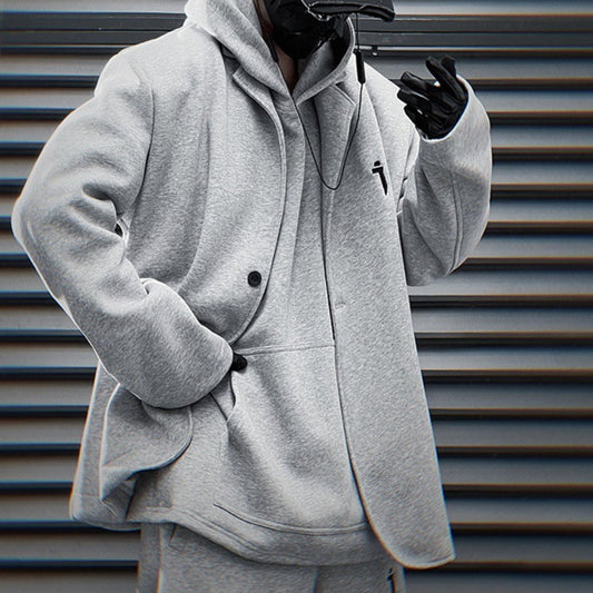 Men's And Women's Loose Solid Color Casual Small Suit Casual Clothes Trendy Coat