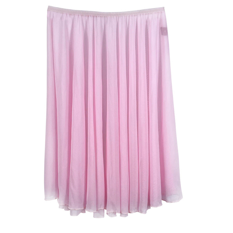 Ballet Practice Clothes Dancing Dress Gym Outfit Veil Skirt Skirt