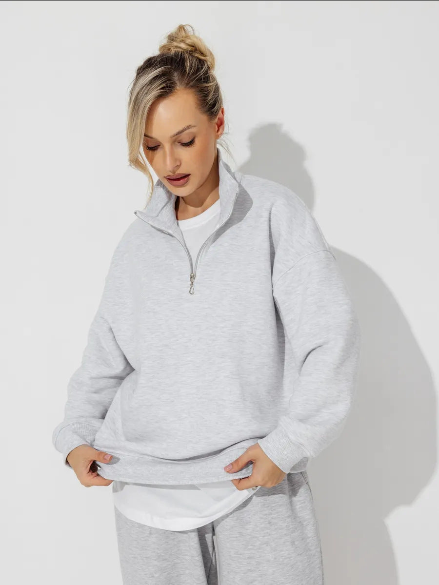 Lazy Style Fashion Casual Personality Versatile Zip-up Hoodie
