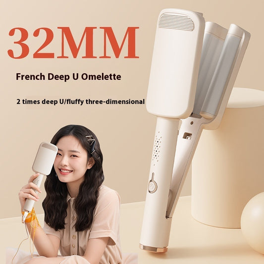 Hair Curler Water Ripple Big Wave 32mm Plywood Household