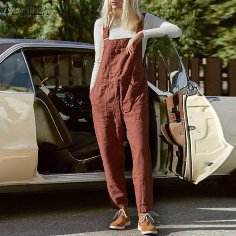 Women's Suspenders Casual Jumpsuit
