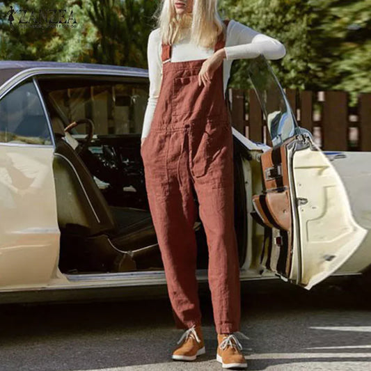 Women's Suspenders Casual Jumpsuit