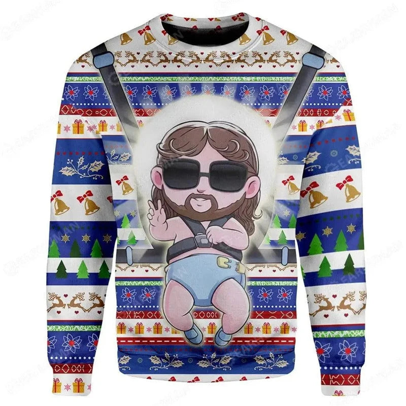 Men's Casual Long-sleeve Christmas Chunky Knit Sweater