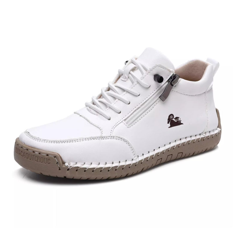 Handmade Stitching Female Soft Bottom Flat Shoes Casual