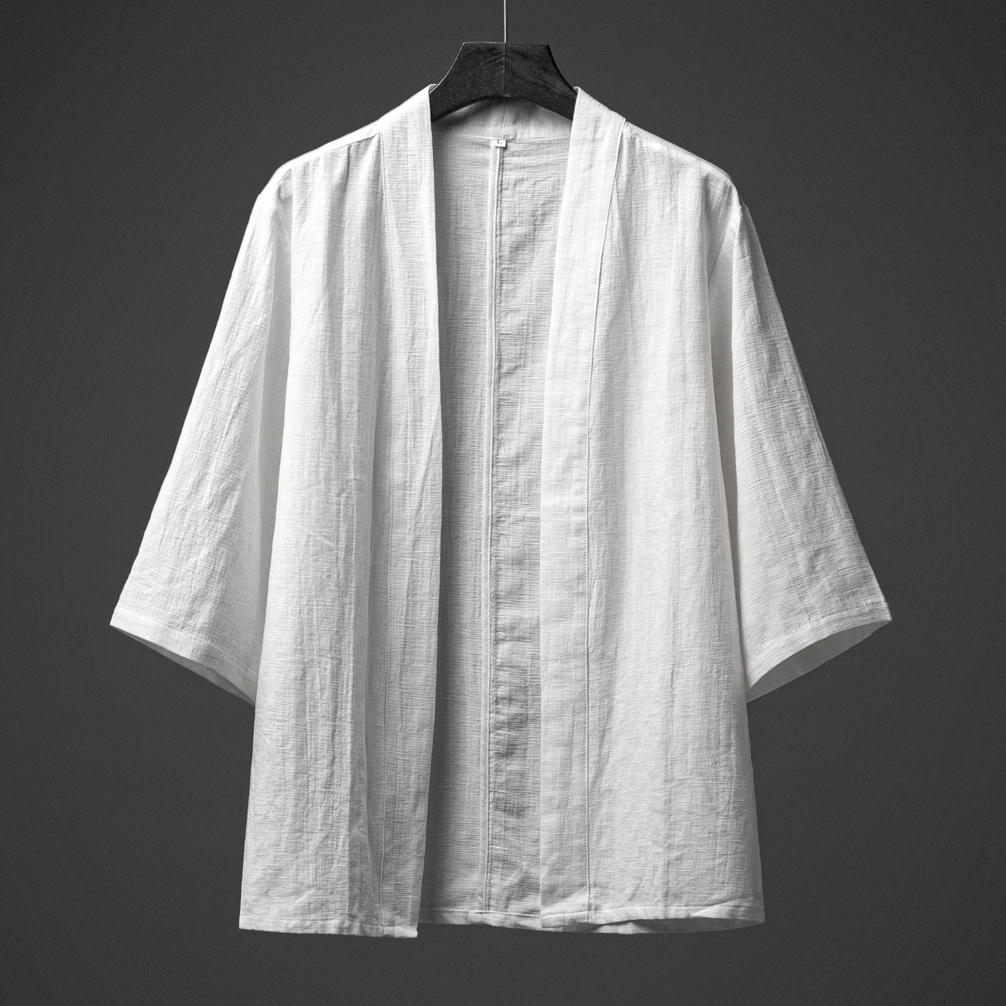 Loose Solid Color Three-quarter Sleeve Shirt