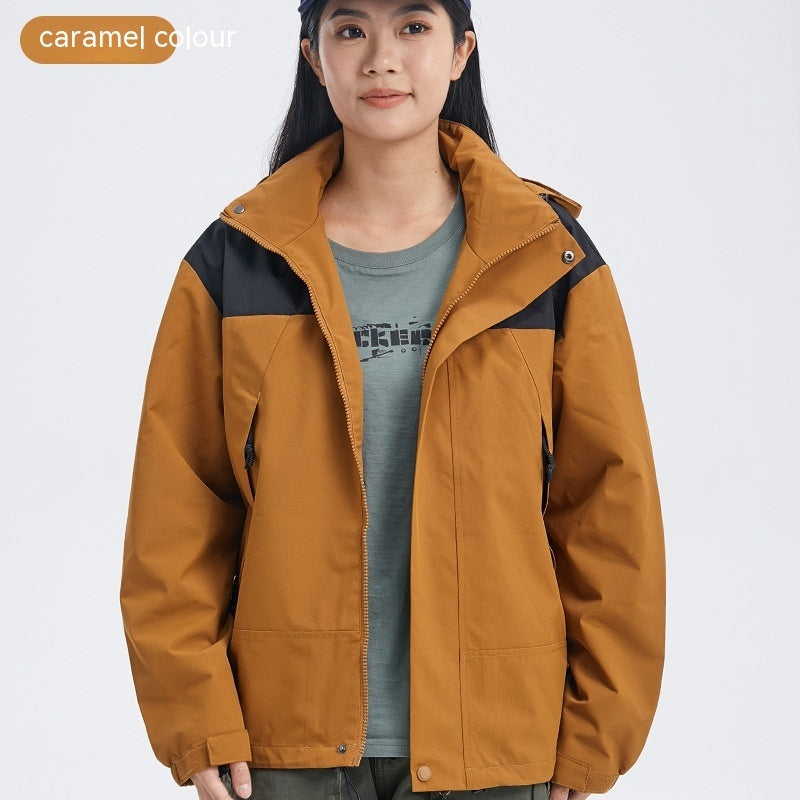 Hooded Outdoor Shell Jacket For Men And Women
