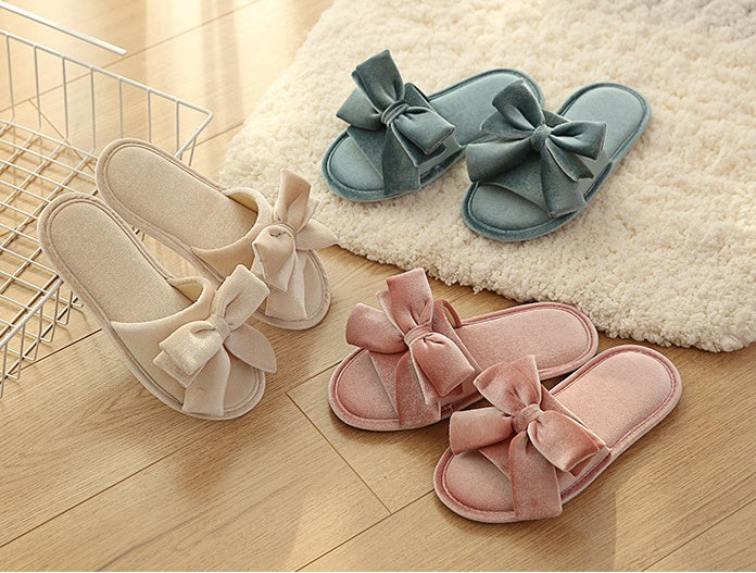 Rubber Bow Slippers Can Be Washed At Home