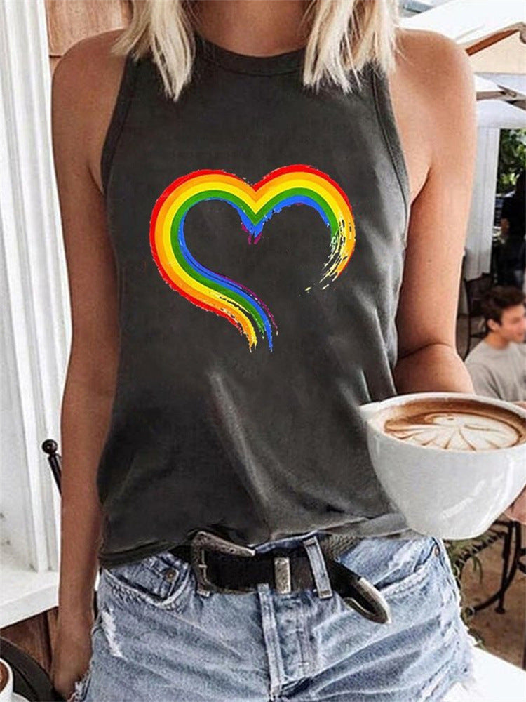 Summer Women's Fruit 3D Printed Casual Sleeveless Vest