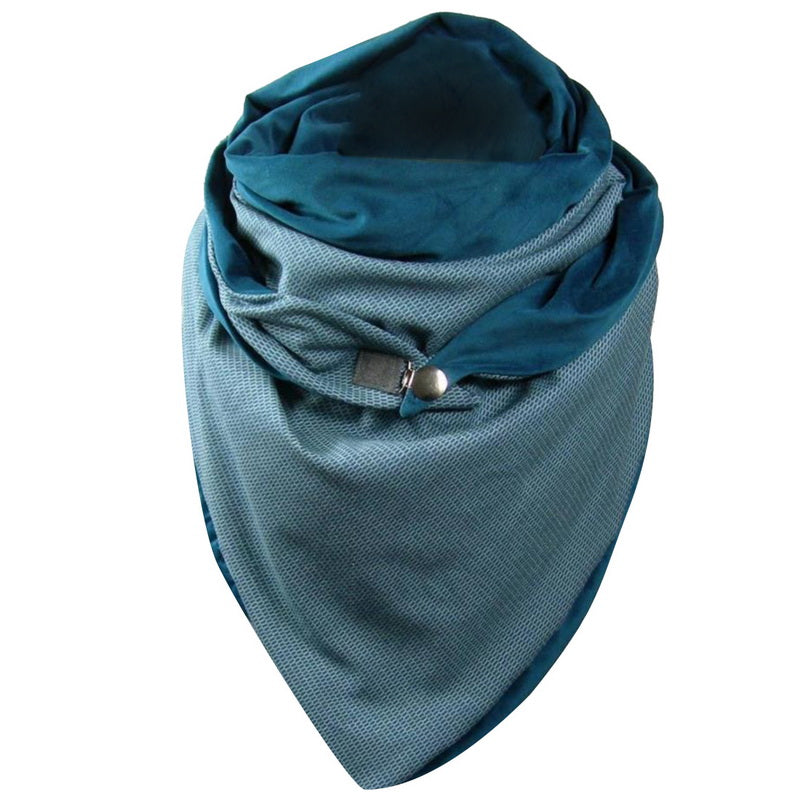 Padded Warm Shawl Printed Bib Scarf