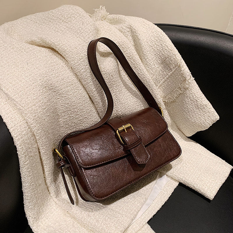 Women's Vintage Simple And Versatile Single Shoulder Crossbody Bag