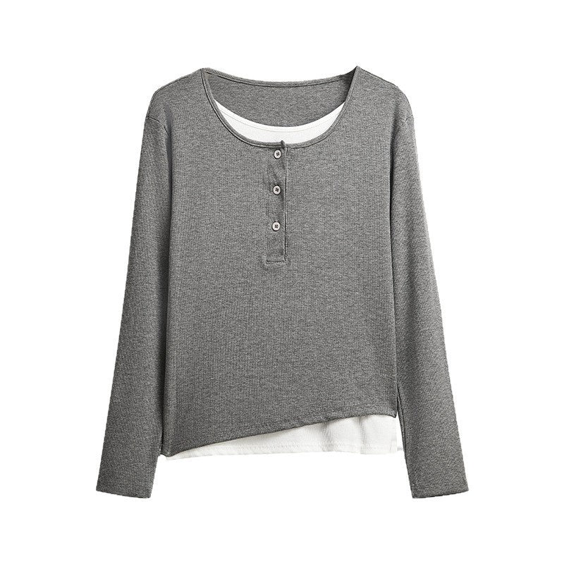 Women's Long-sleeved Top Loose Leisure All-matching Outer Wear